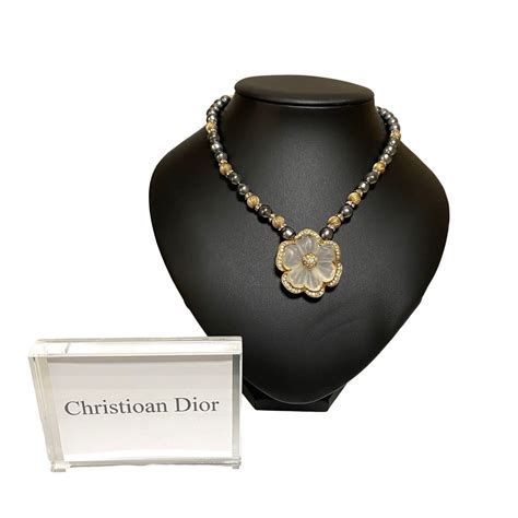 dior necklace|genuine christian dior necklace.